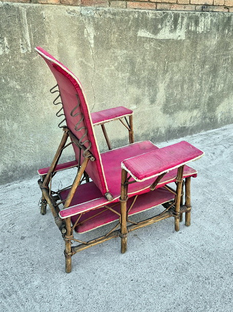 tumbona bambu loneta 102x81x172-76 1u